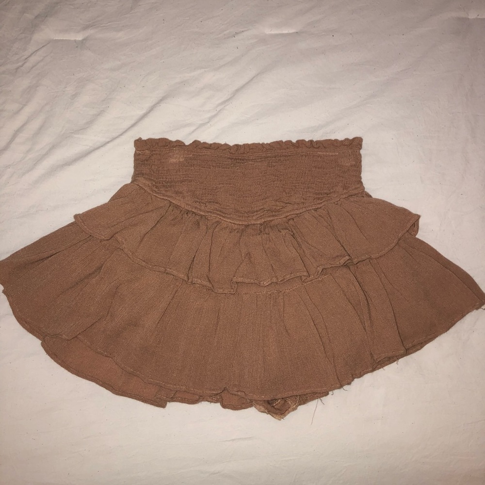 Mini ruffle skirt